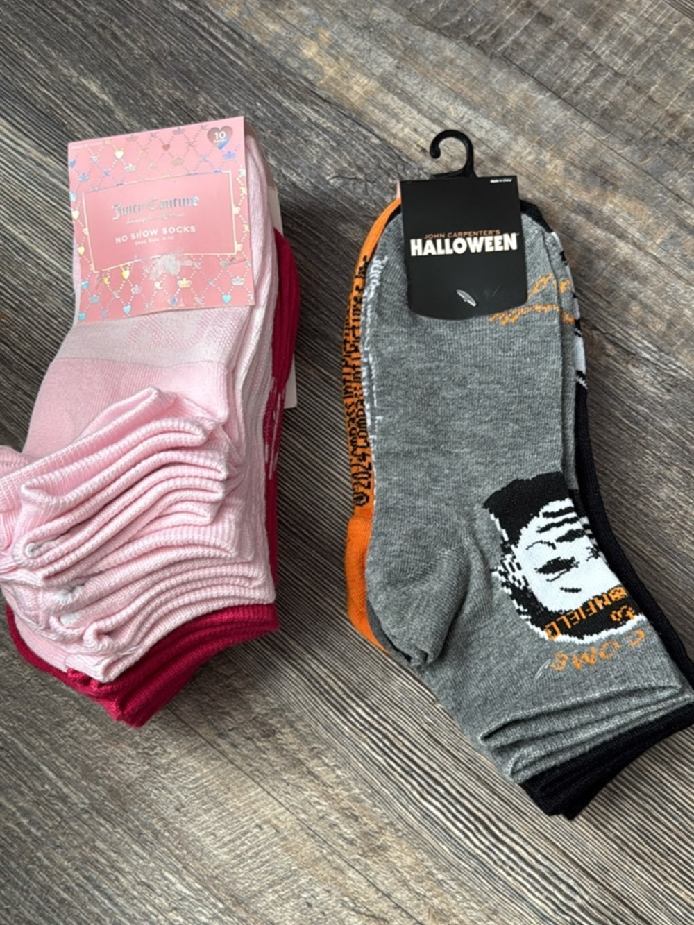 15 pairs women Socks - Gray & Orange